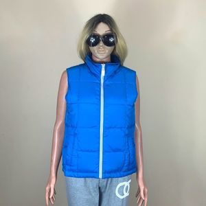Nanna Anderson Women’s Medium blue puffer sleeveless zip up vest